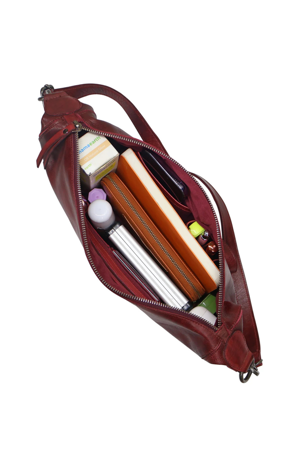 Callie Brown Leather Sling Bag