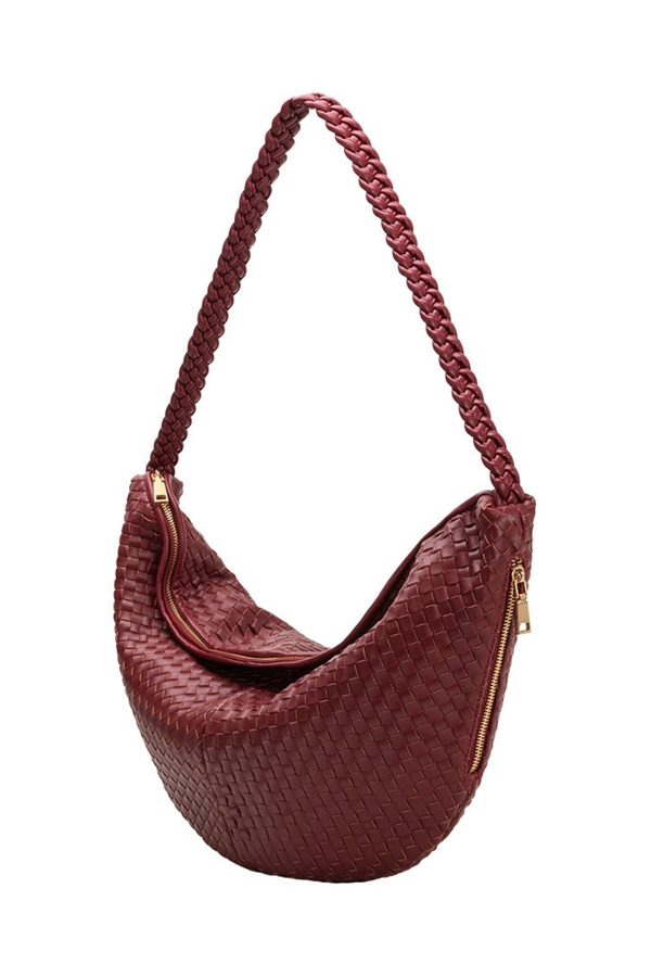 Raquel Cranberry XL Shoulder Bag