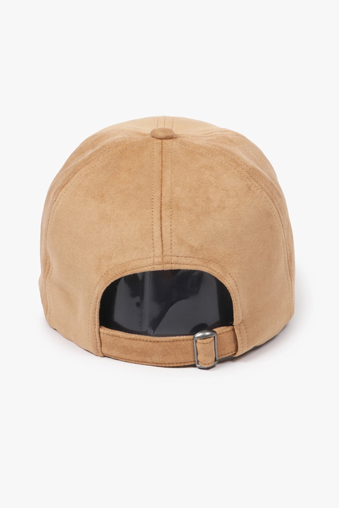 Beige Suede Ball Cap