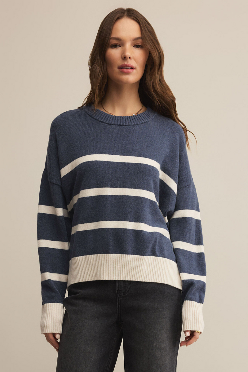 Jordane Storm Cloud Striped Sweater