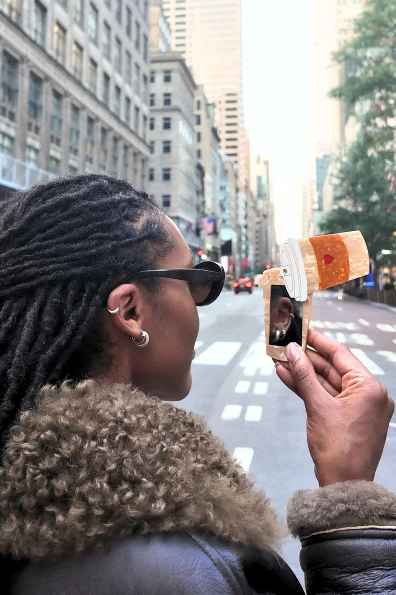 Heart Coffee Cup Compact Mirror