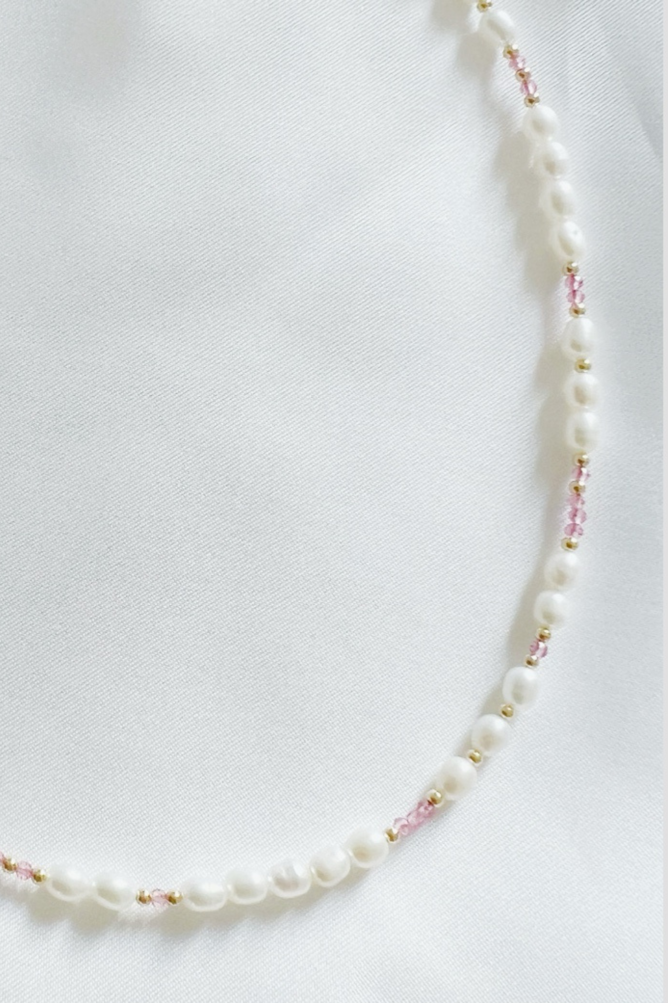 Pink Skies Freshwater Pearl Beaded Necklace