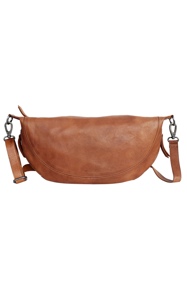 Callie Cognac Leather Sling Bag