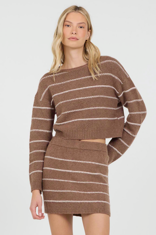 Dori Saddle Stripe Pullover