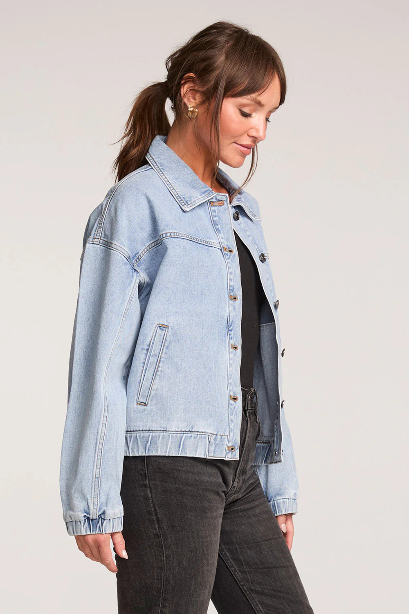 Lenna Stonewash Denim Jacket