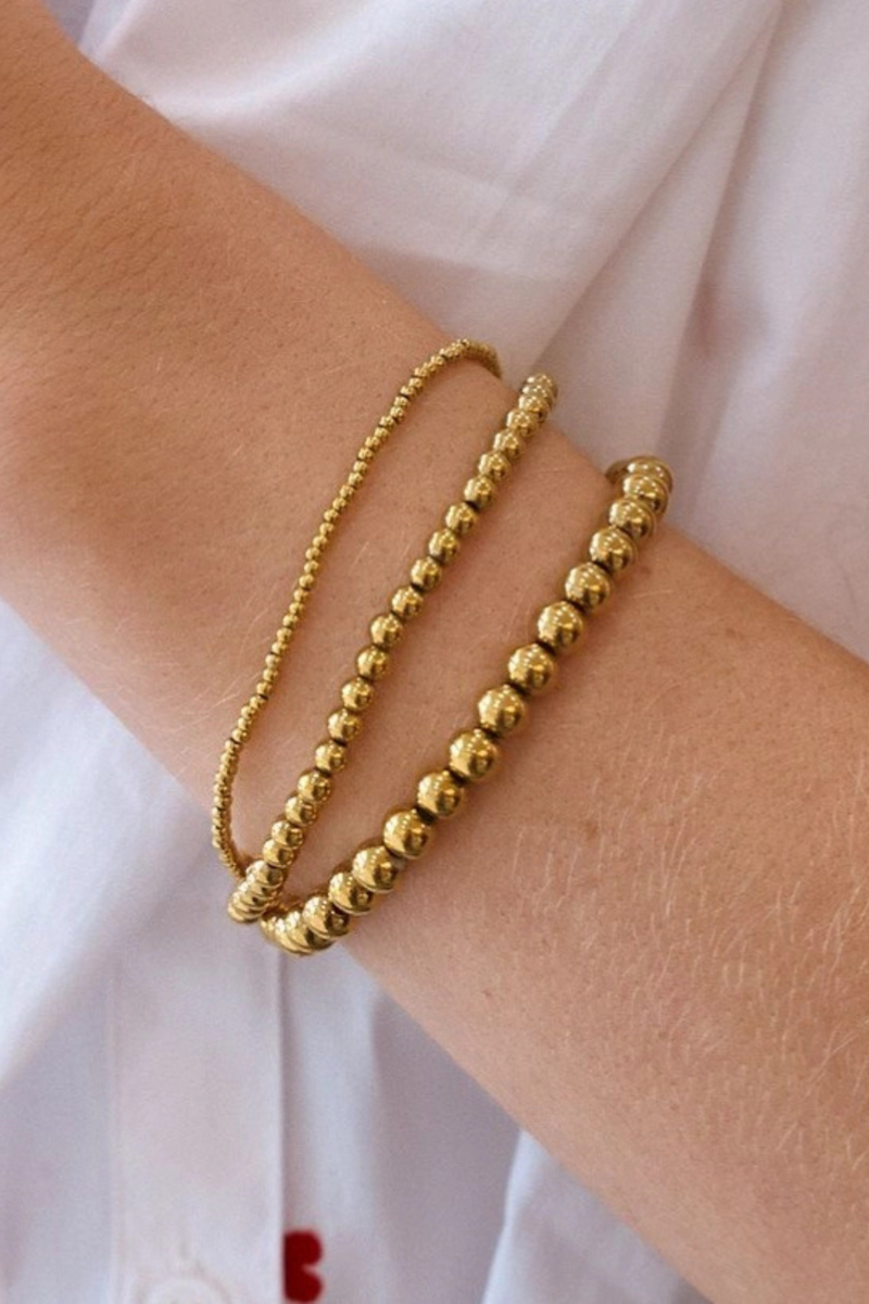 Medium Gold Ball Bracelet