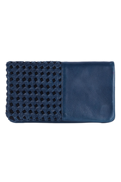 Whitney Denim Leather Wallet