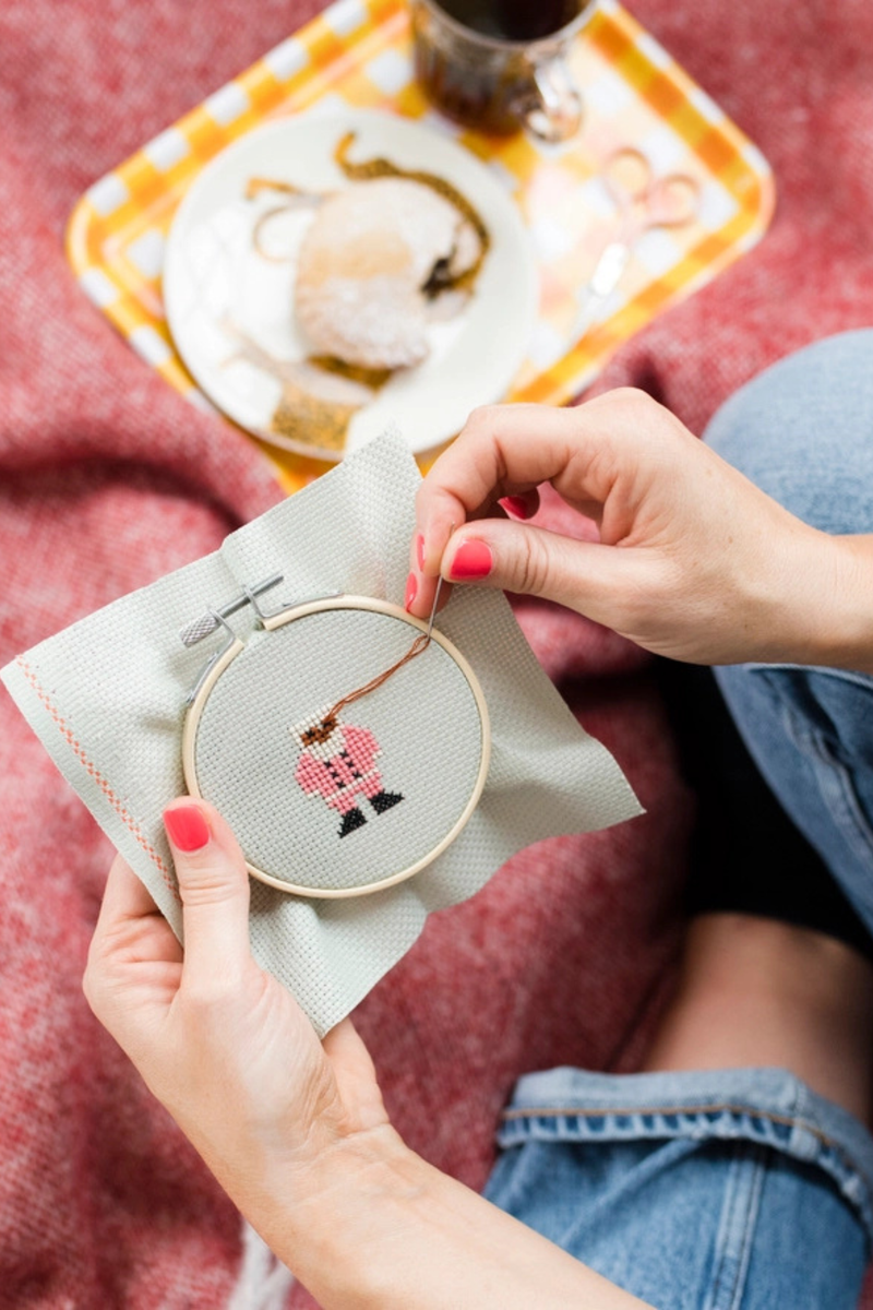 Christmas Santa Cross Stitch Kit