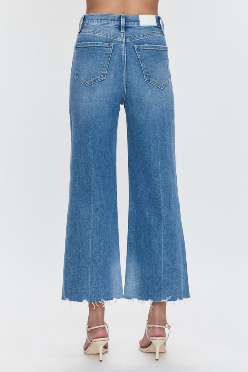 Lana Rhythm Vintage High Rise Wide Leg Crop