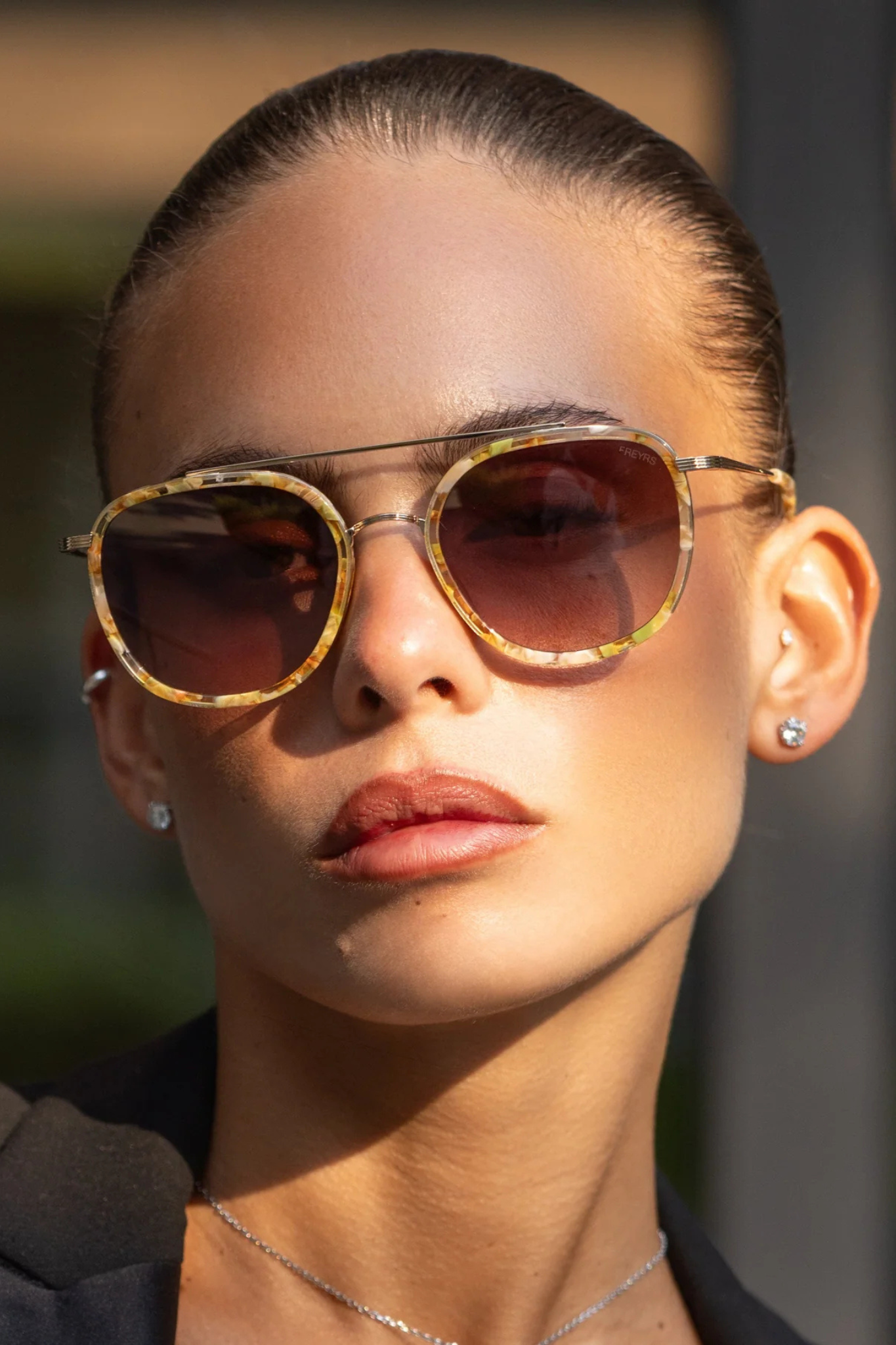 Weston Yellow Tortoise Acetate Sunglasses