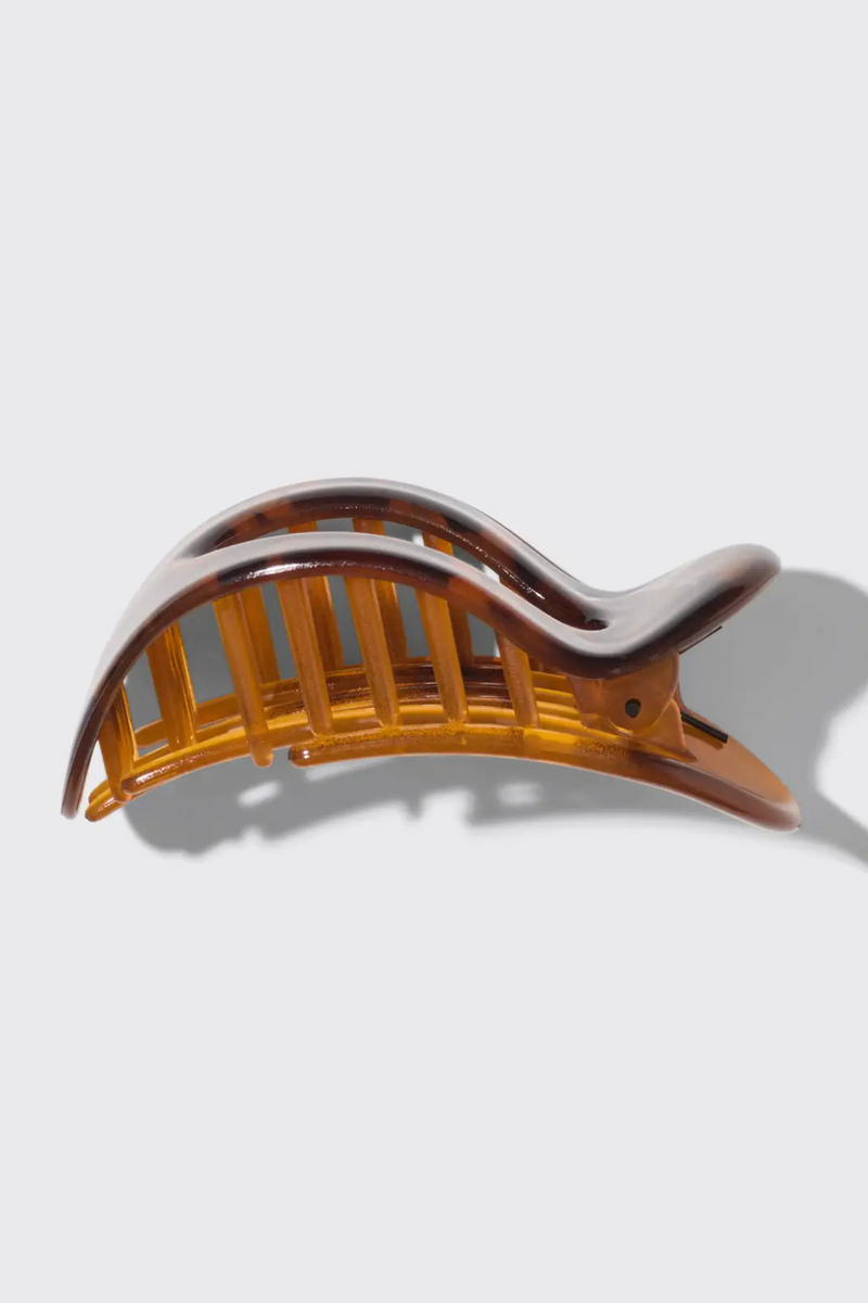 Large Tort Flat Claw Clip