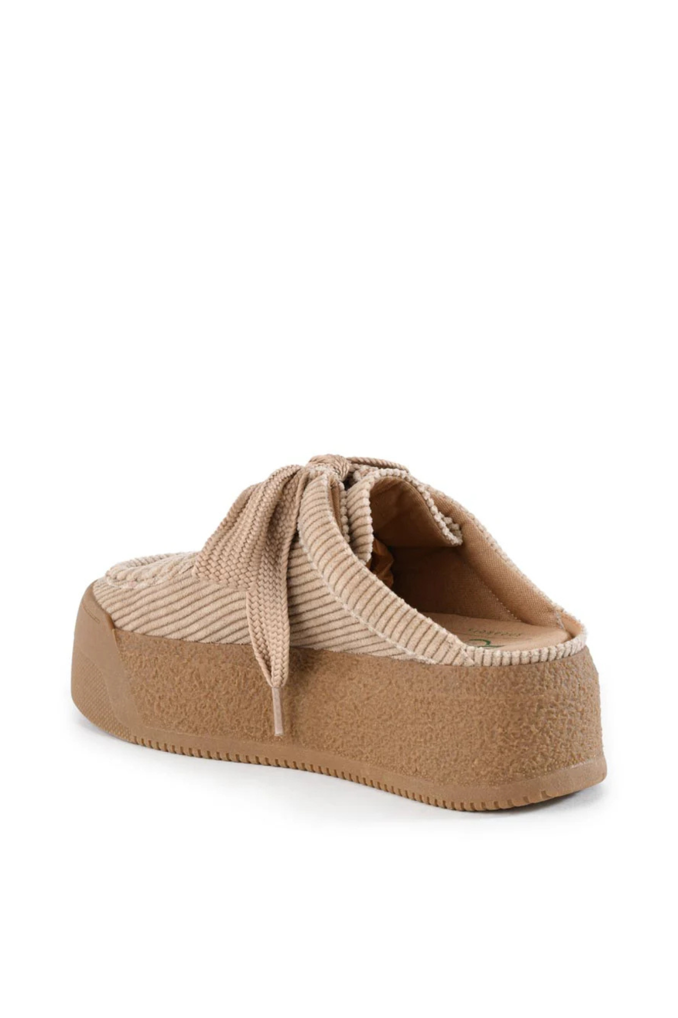 Evolution Sand Corduroy Platform Mule