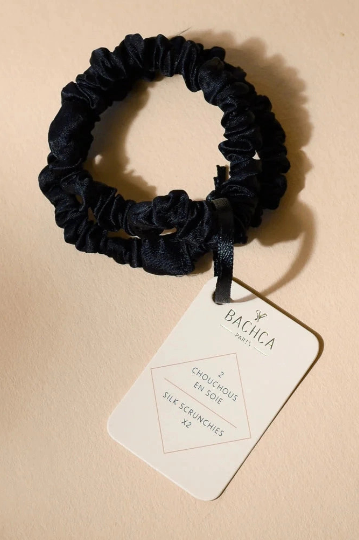 Black Silk Hair Ties