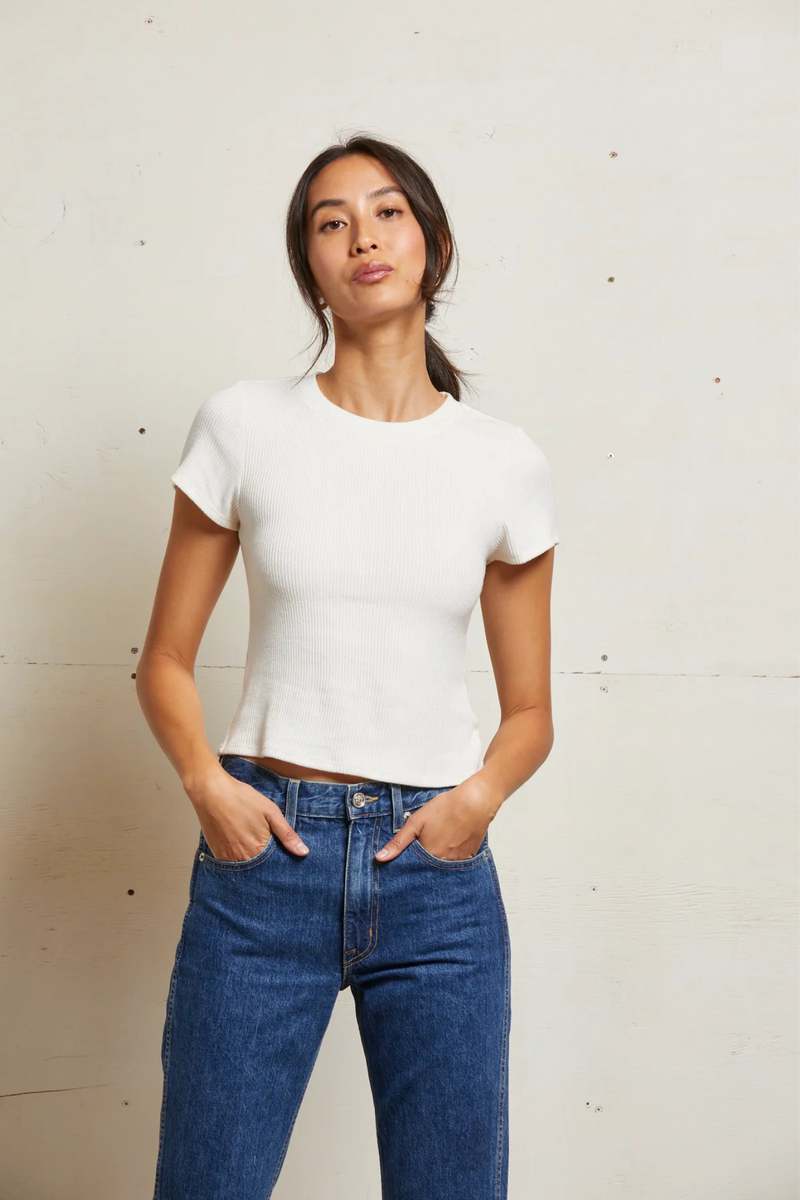 Gabby Sugar Sweater Rib Tee