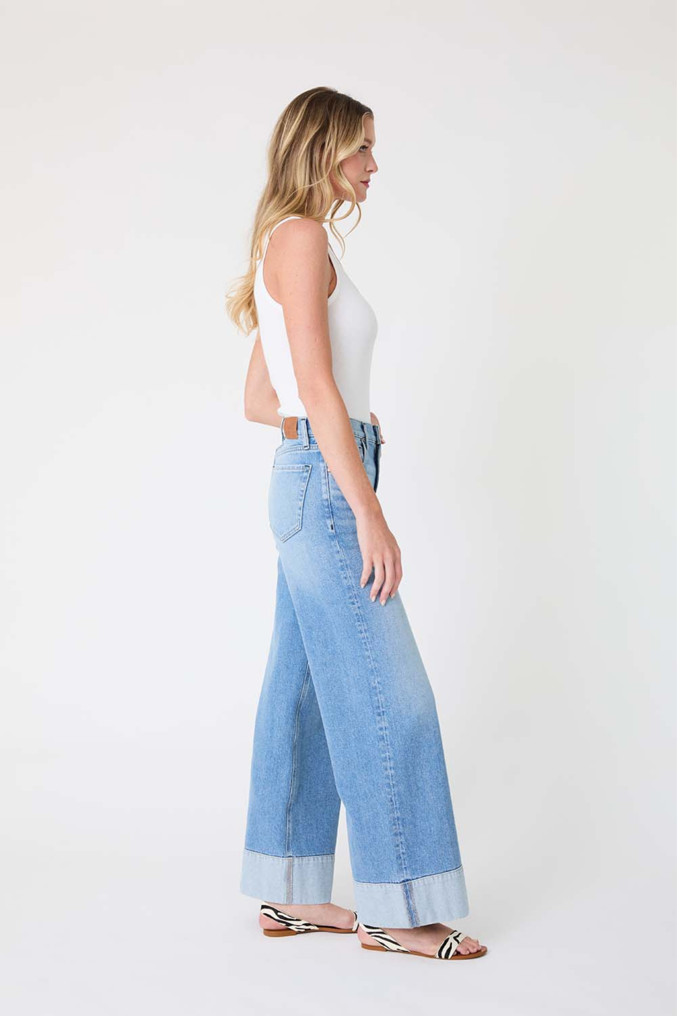 Parker Blue Glow Cuffed Jean