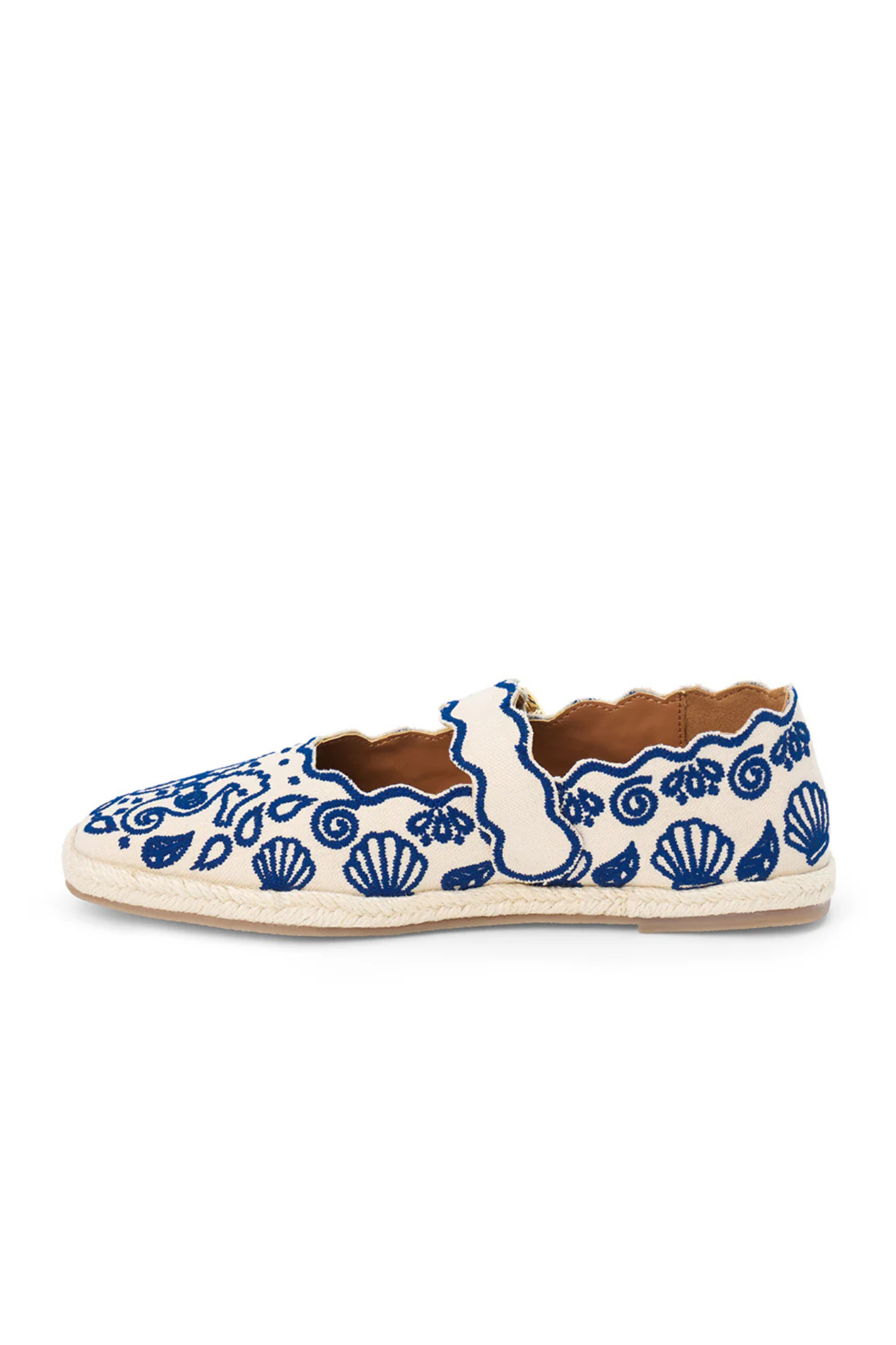 Ariana Blue Espadrille Flat