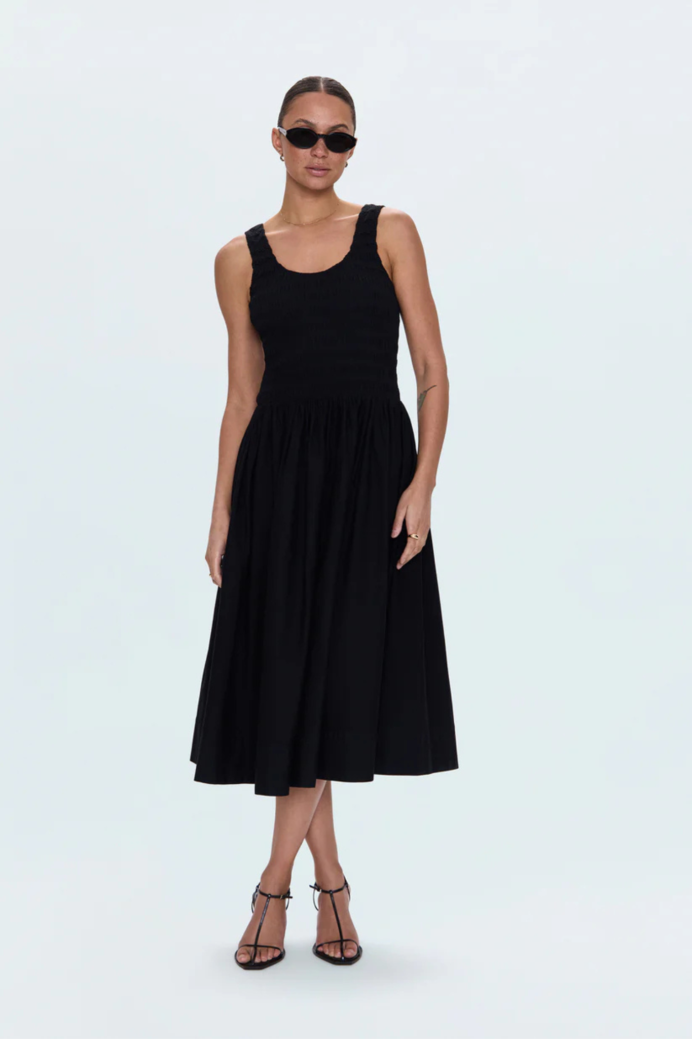 Alessia Noir Midi Dress