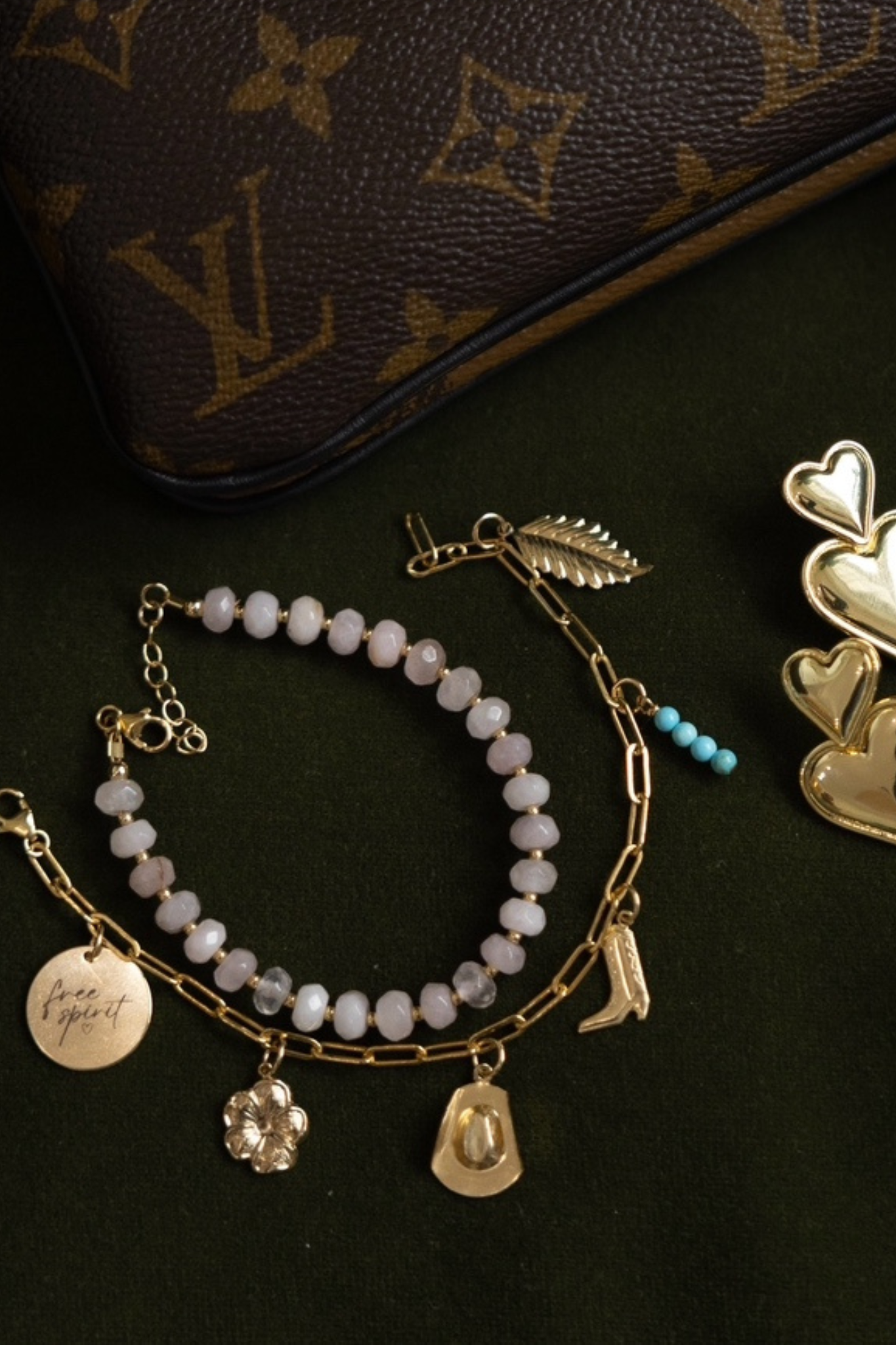 Rosalie Rose Quartz Pink Beaded Bracelet