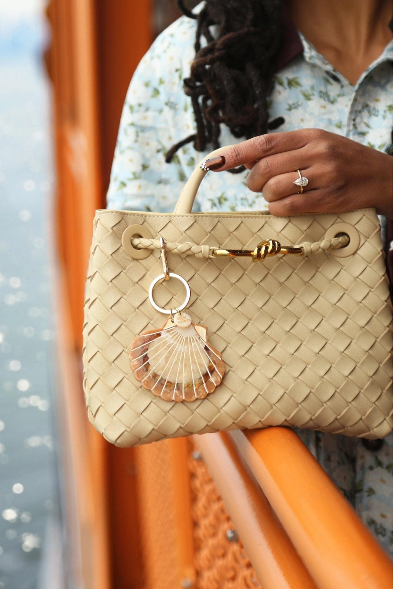 Sunset Seashell Bag Charm