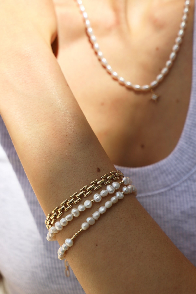Pearl wrap bracelet clearance