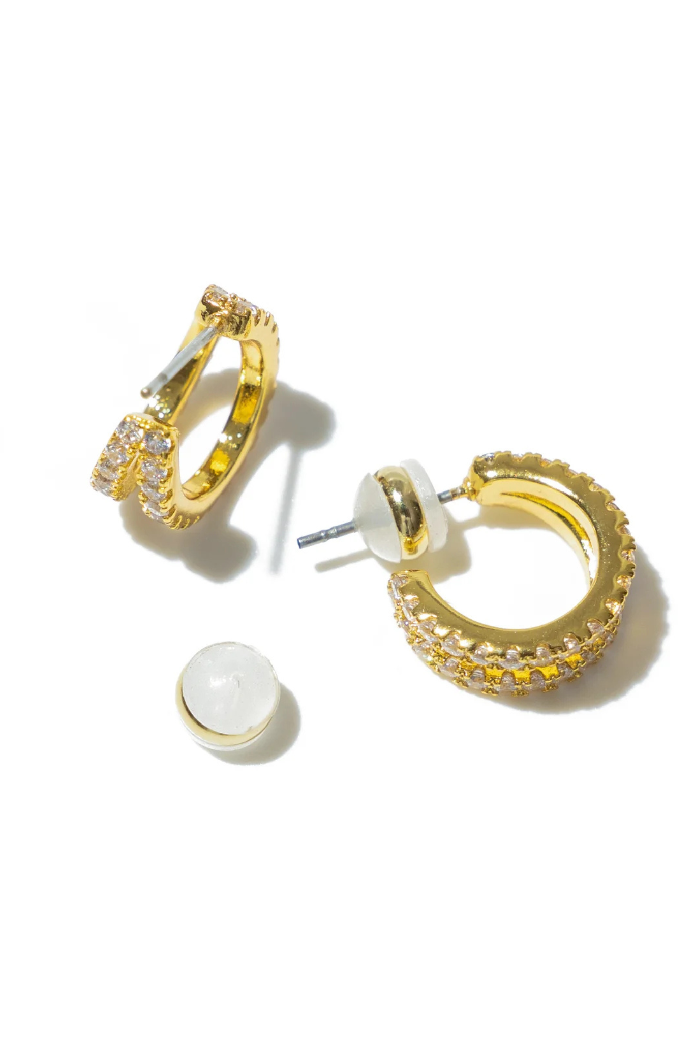 Shine Double Hoops