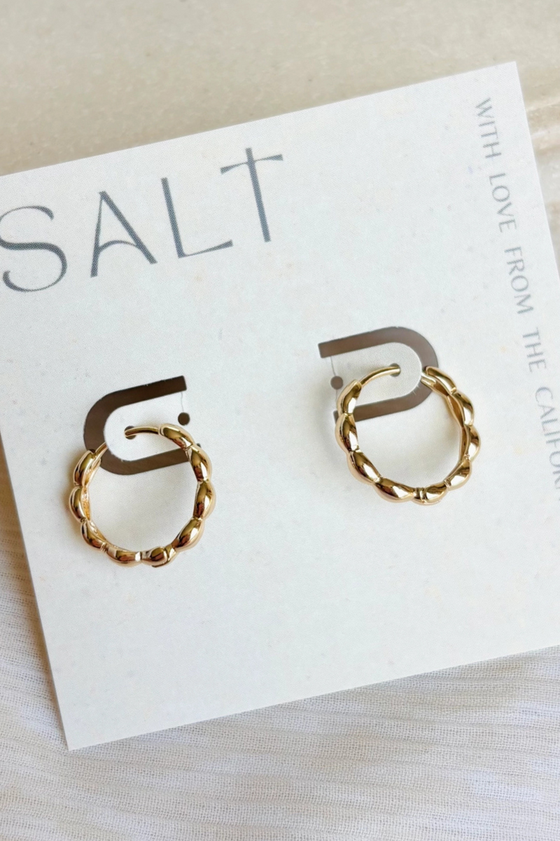 Wavy Hoop Earrings