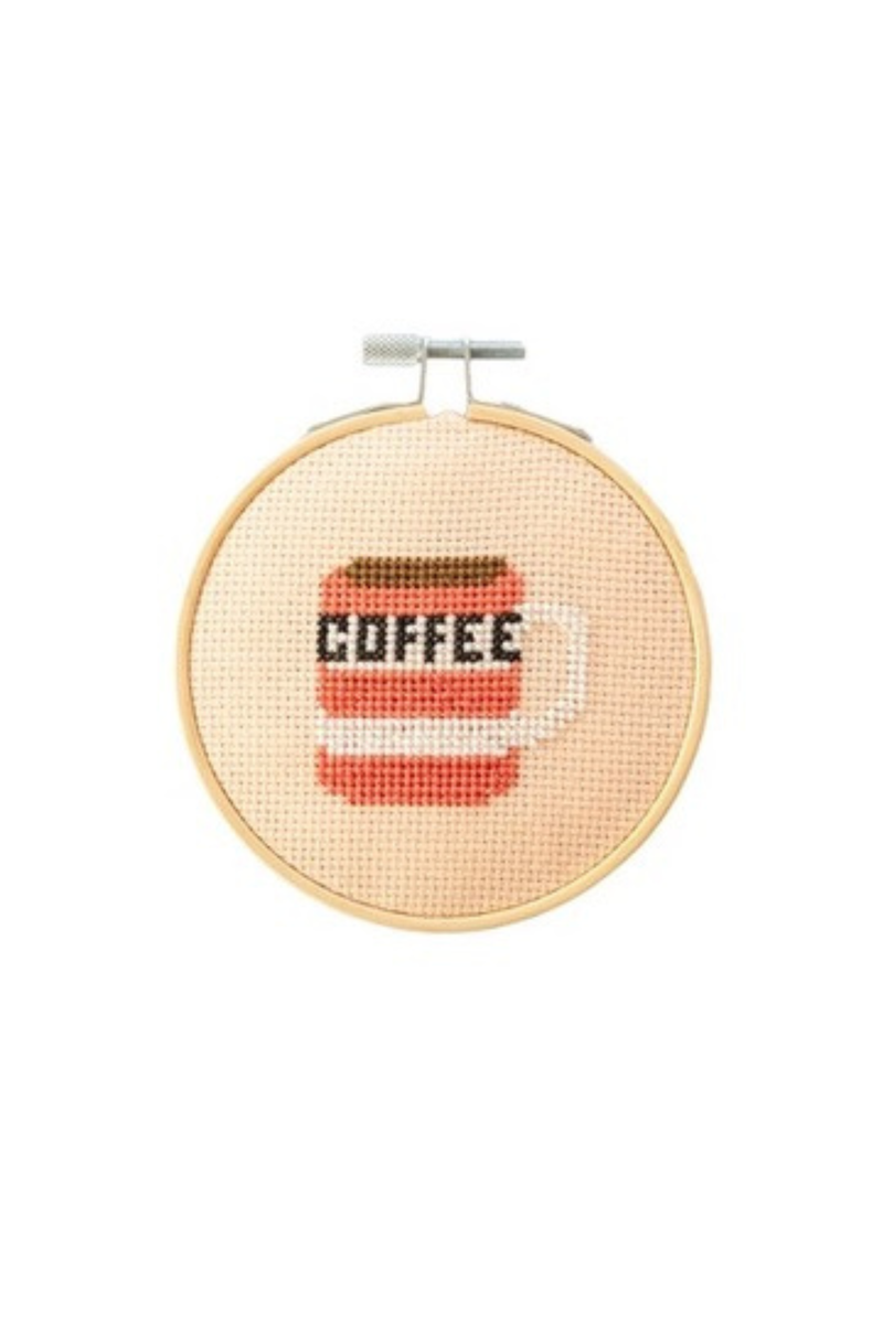 Coffee Cup Cross Stitch Kit