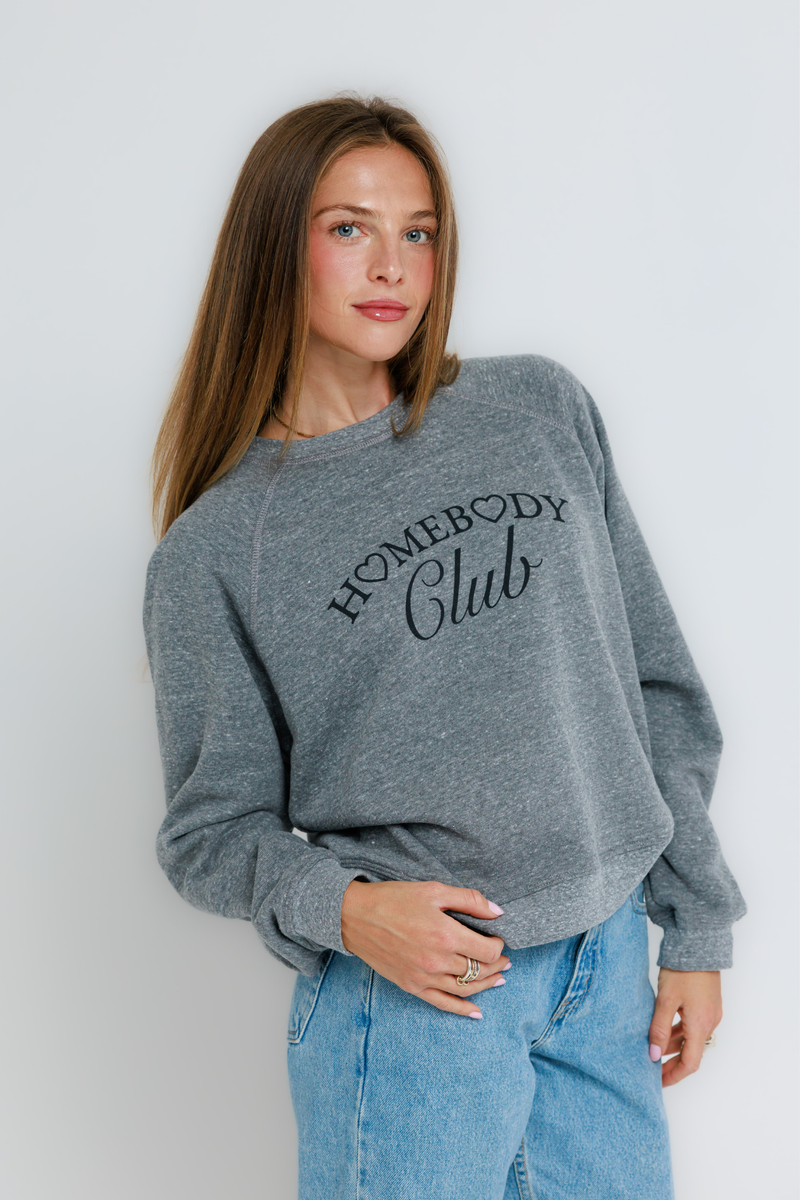 Homebody Club Raglan Crew