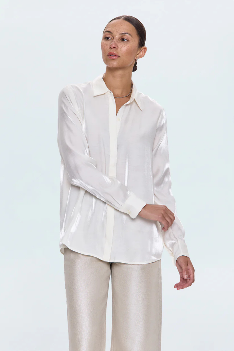 Tilda Ecru Button Up