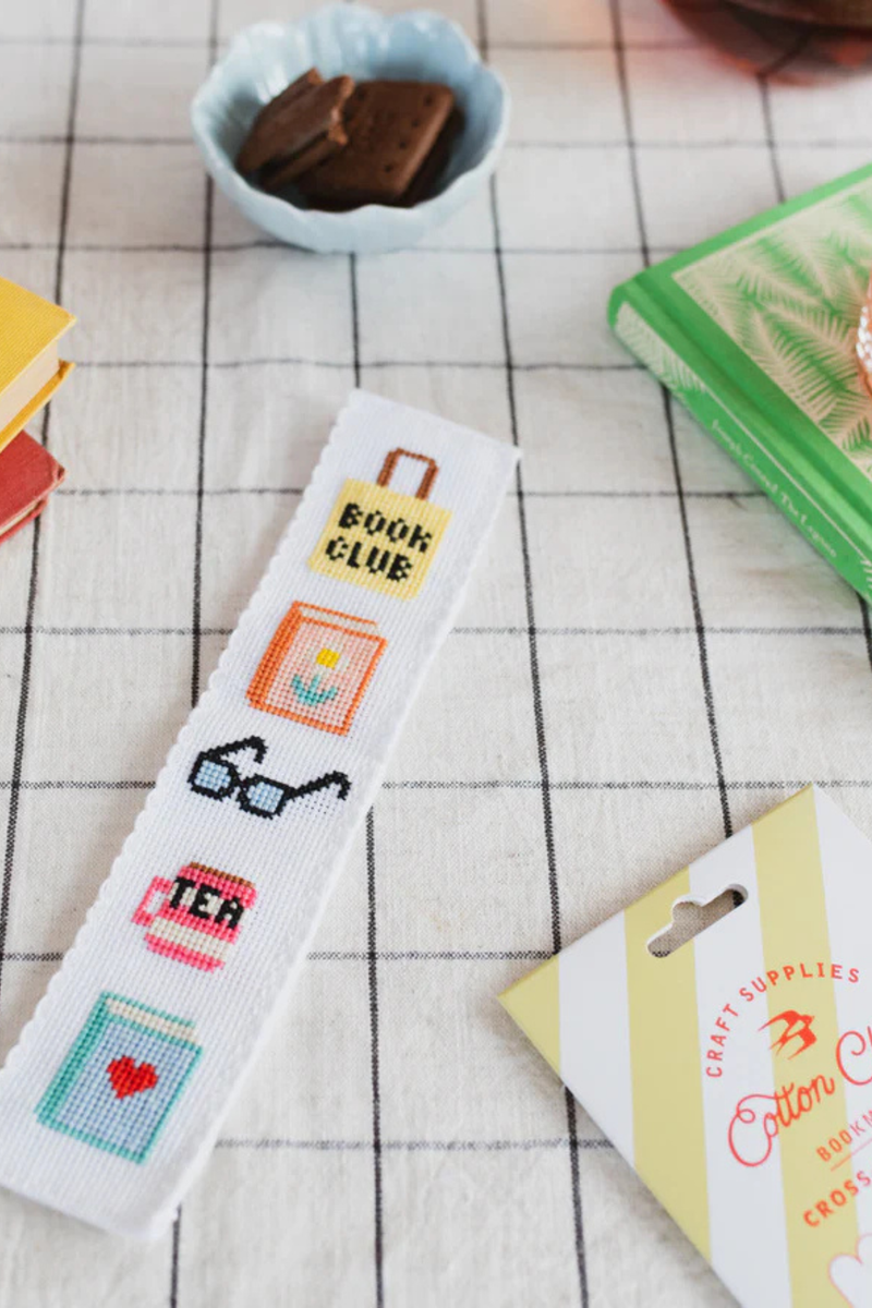 Bookish Bookmark Cross Stitch Kit