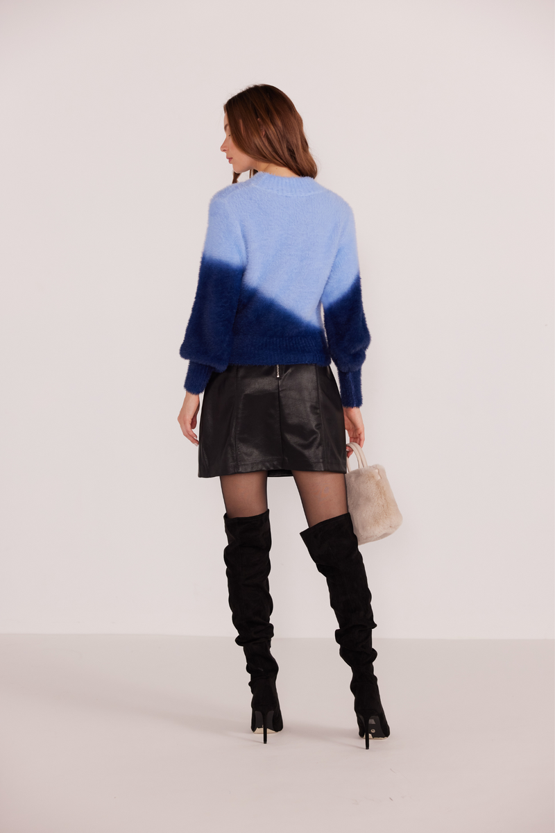 Nyx Blue Ombre Knit Sweater