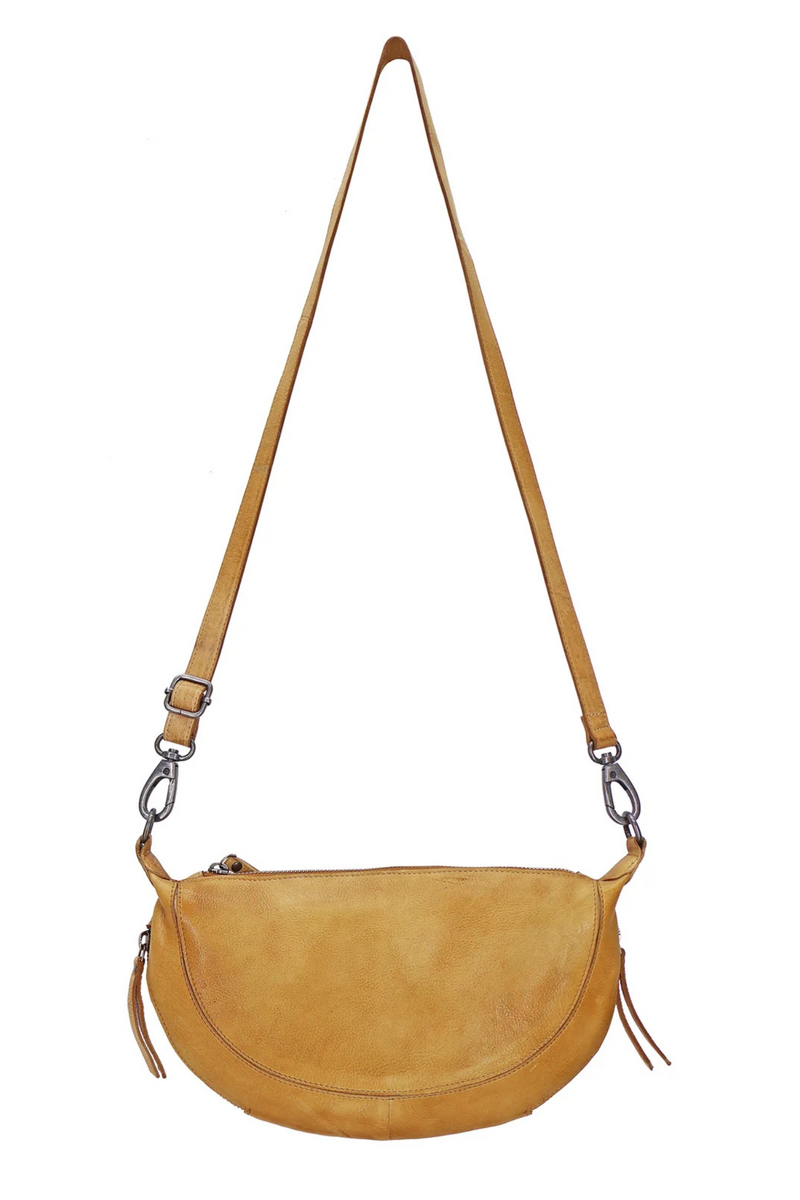 Crosby Camel Leather Sling Bag