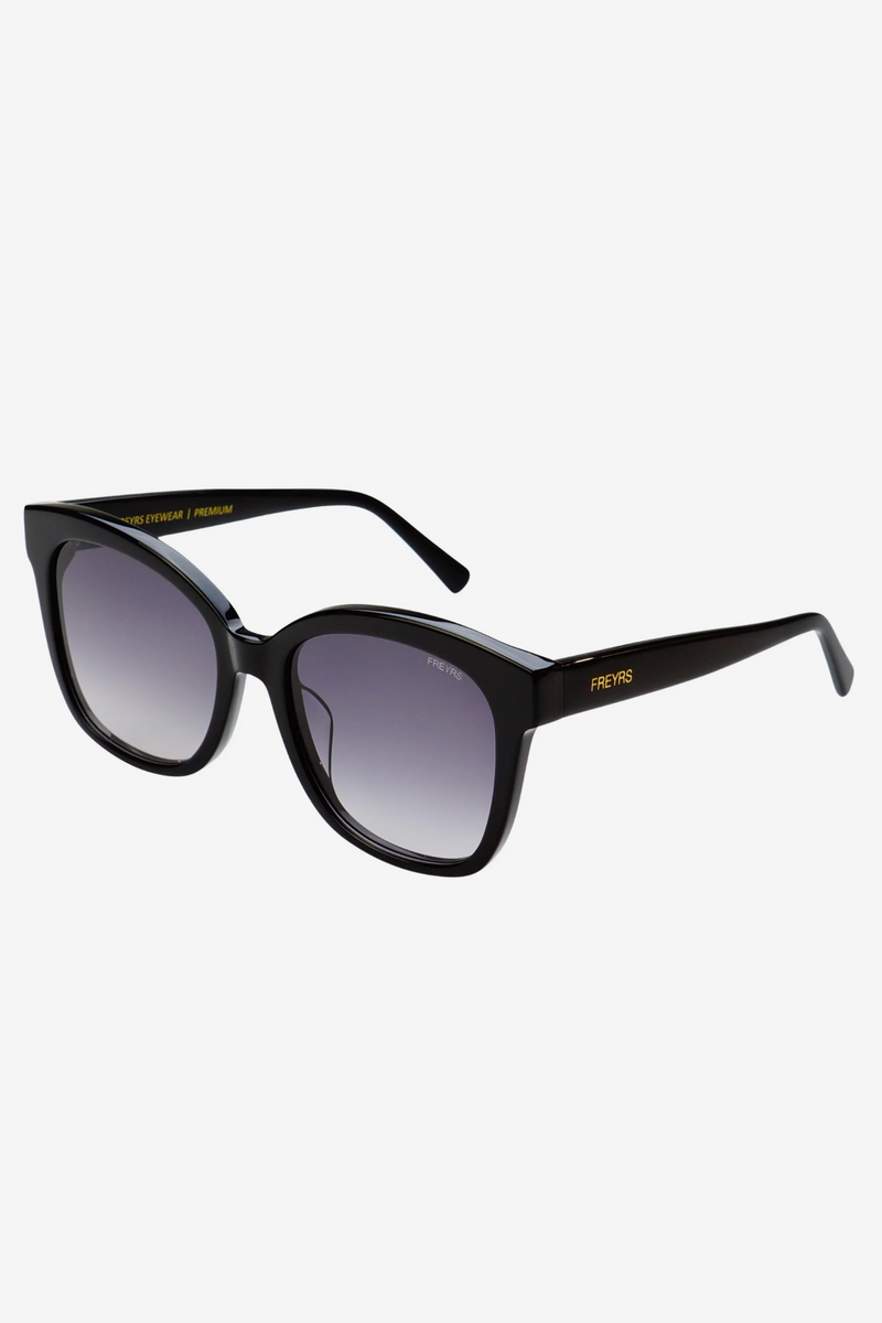 Amber Black Acetate Cat Eye Sunglasses