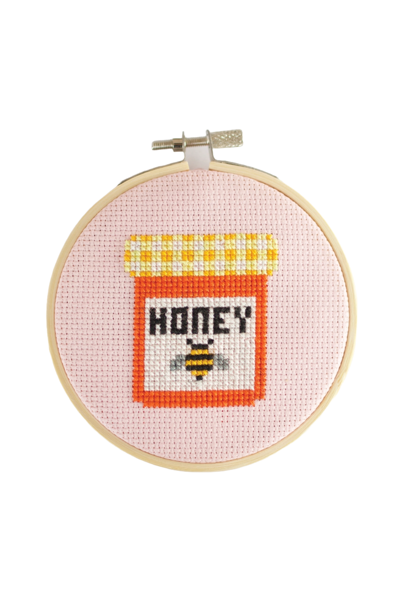 Honey Jar Cross Stitch Kit
