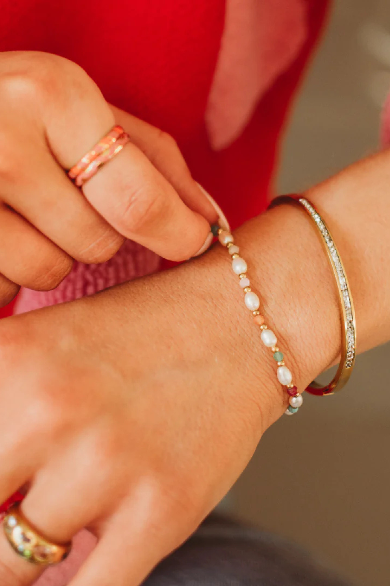 Colorful Pearl Bracelet