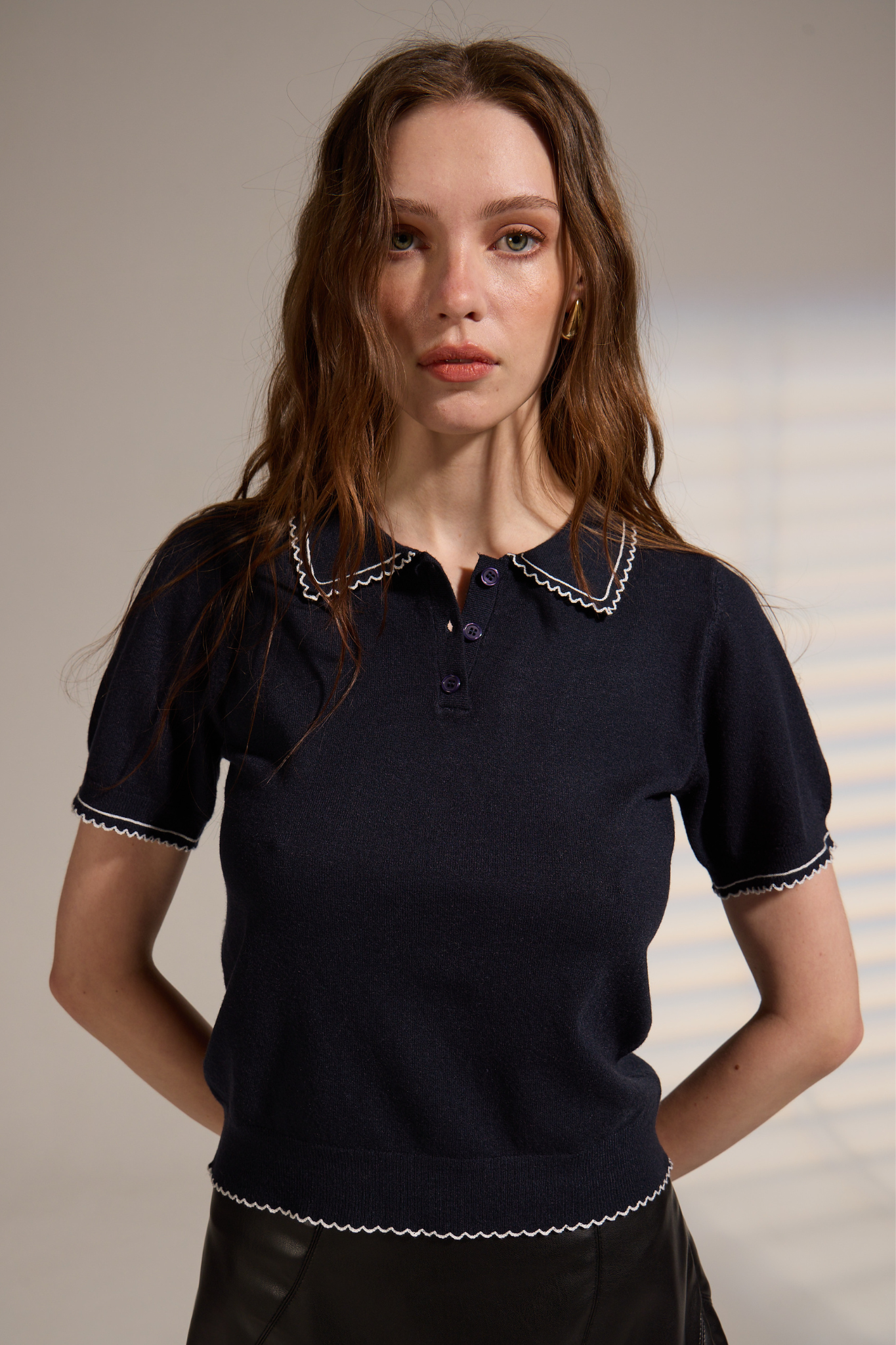 Springsteen Knit Polo Top