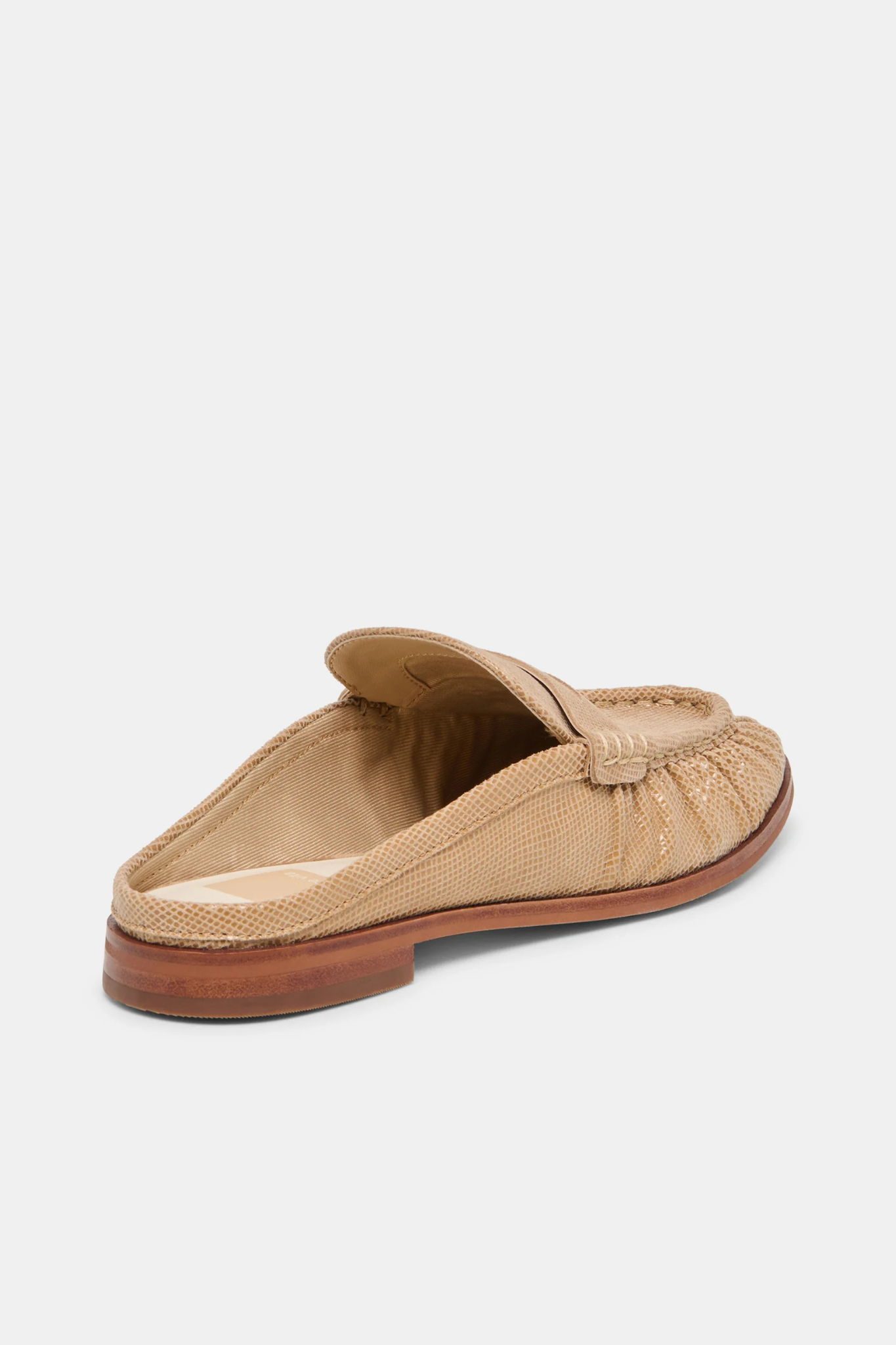 Betzy Latte Embossed Suede Loafer