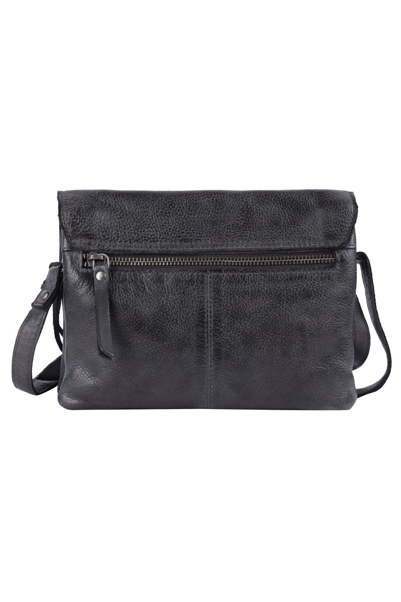 Harbor Black Leather Crossbody Bag