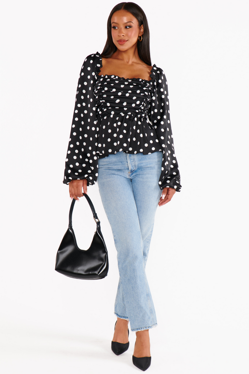 Atiana Polka Dot Top