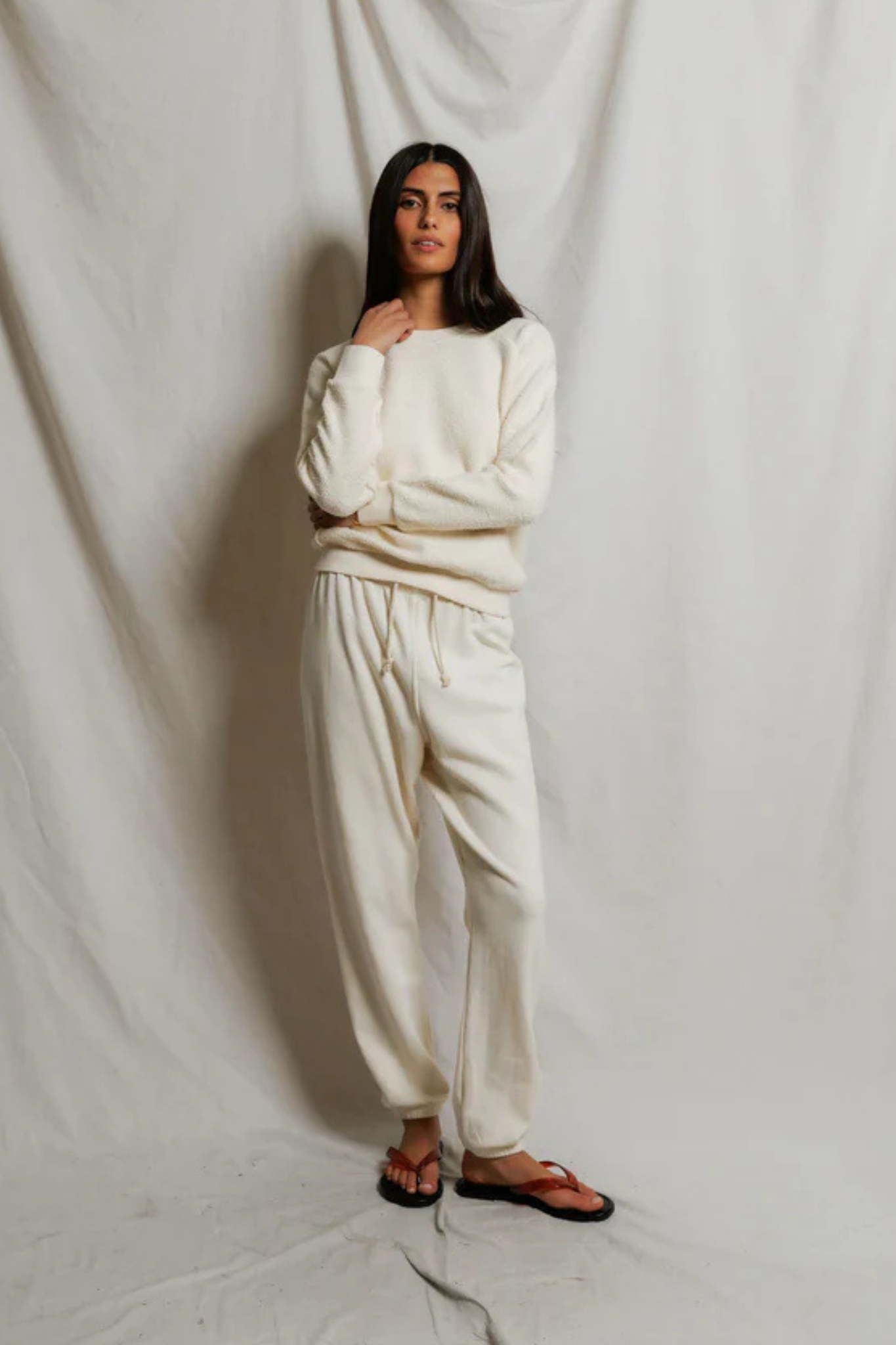 Ziggy Bright Ivory Inside Out Pullover