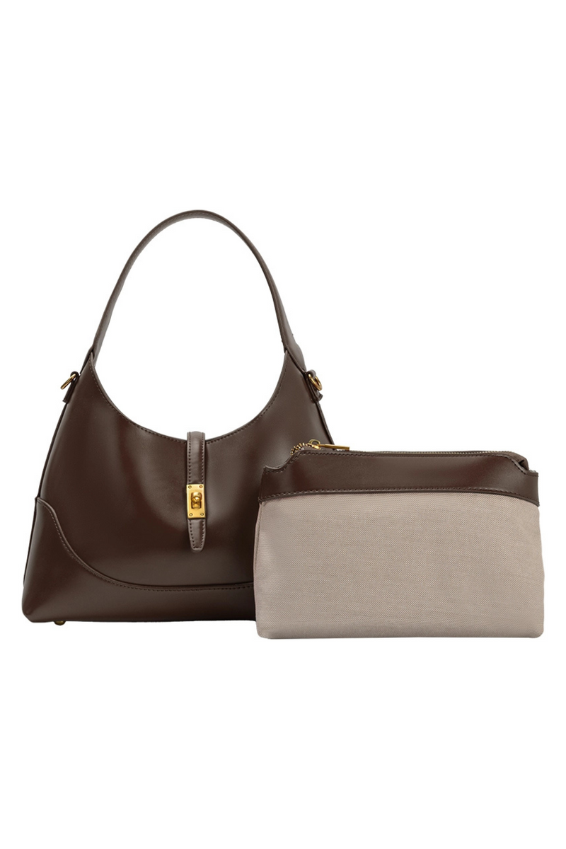 Caroline Espresso Shoulder Bag