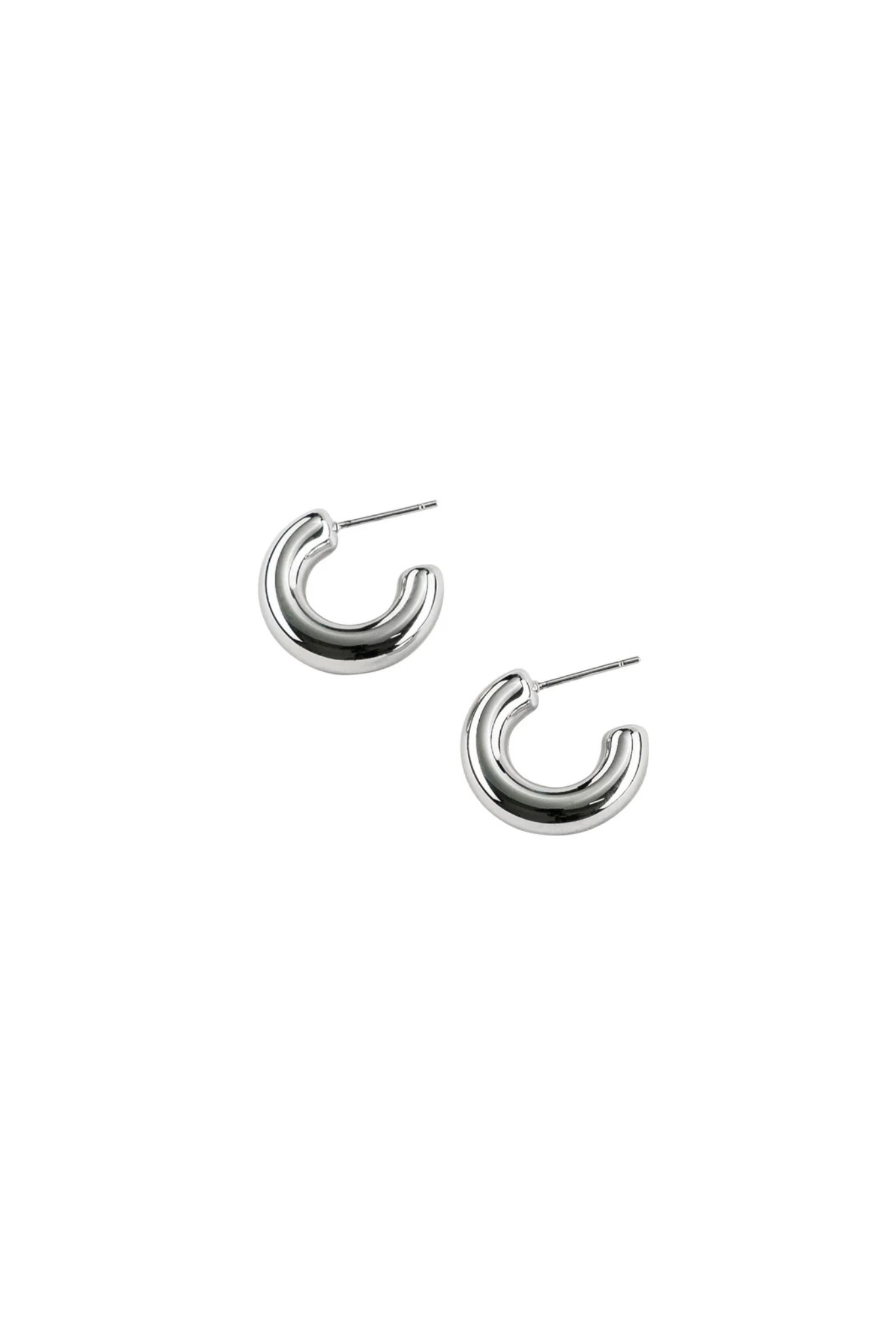 Silver Bubble Mini Hoops
