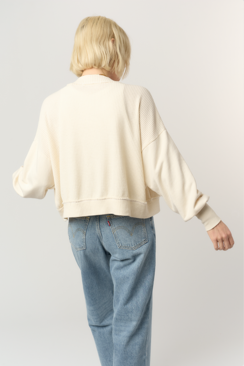 Boulder Cream Thermal Cardigan