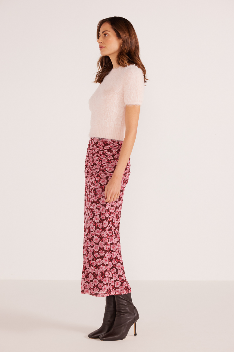 Dakota Carnation Ditsy Midi Skirt