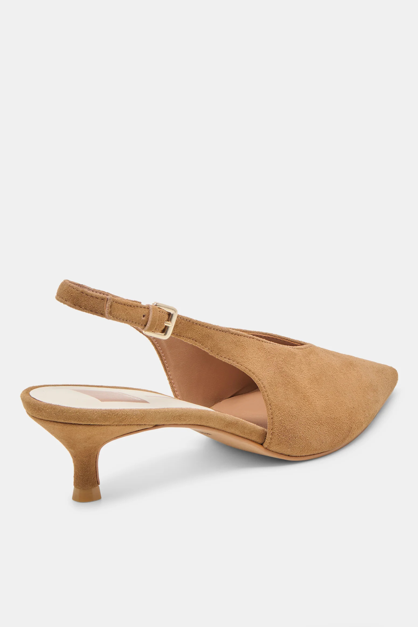 Alenna Lt Brown Suede Heels