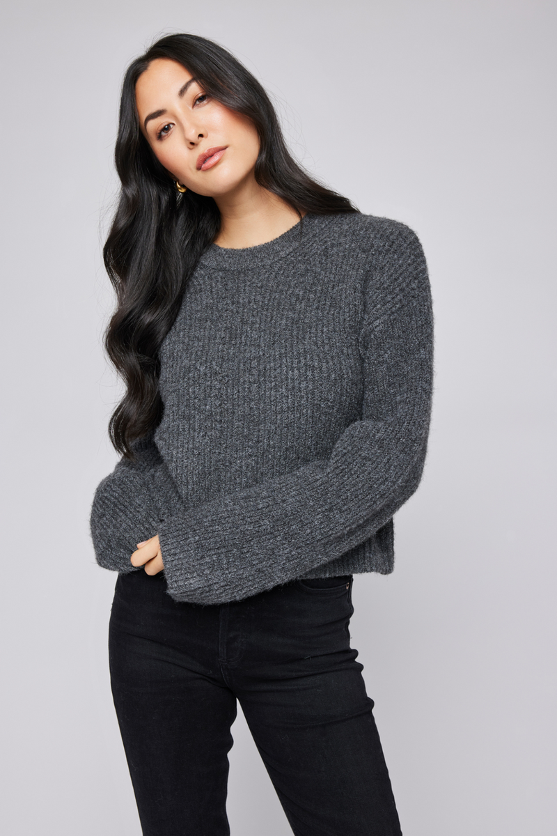 Taylyn Heather Charcoal Sweater