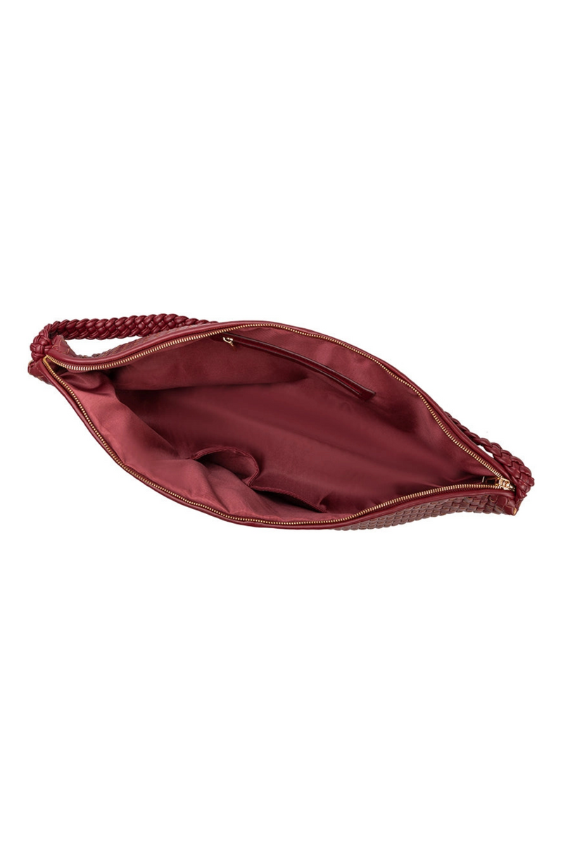 Raquel Cranberry XL Shoulder Bag