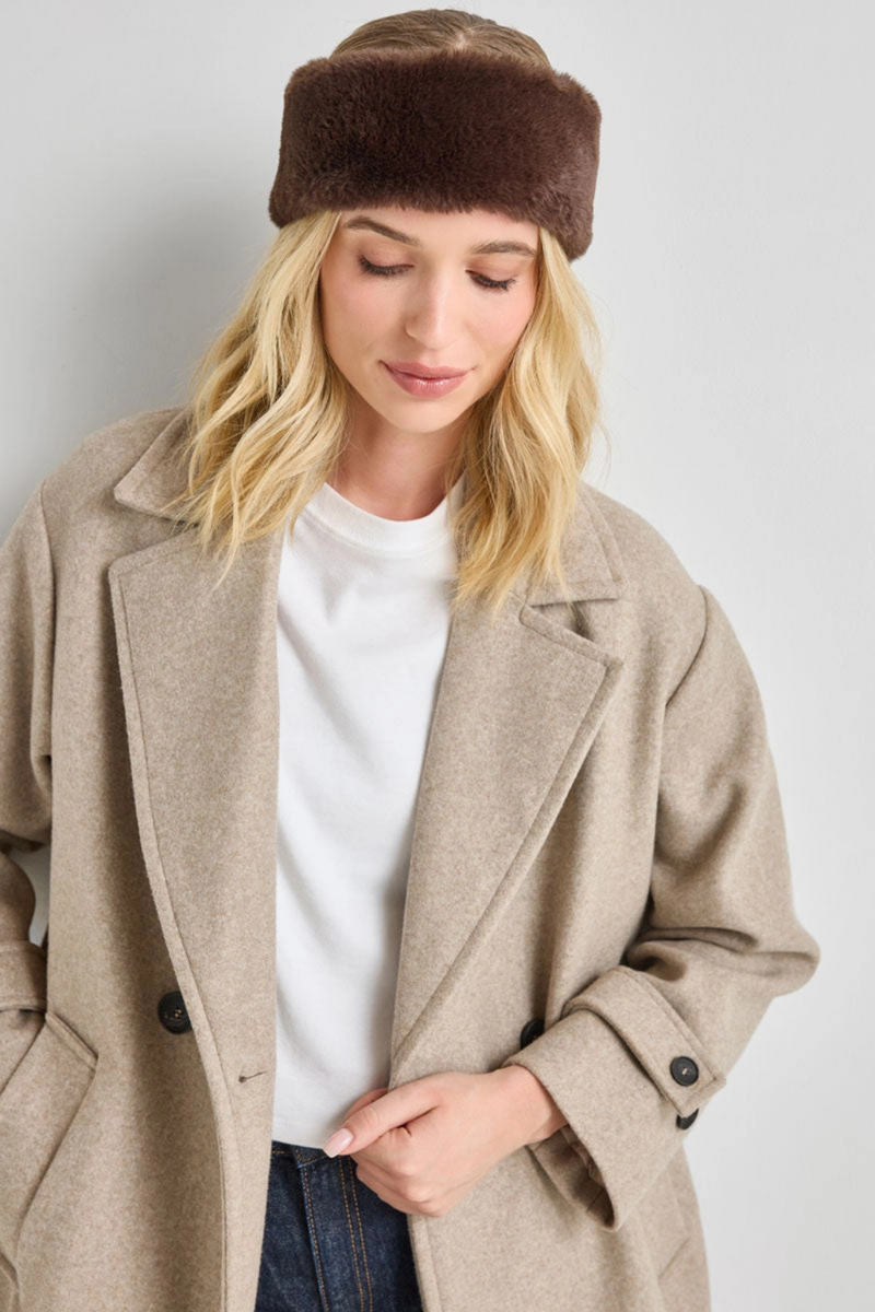 Chocolate Faux Fur Headband