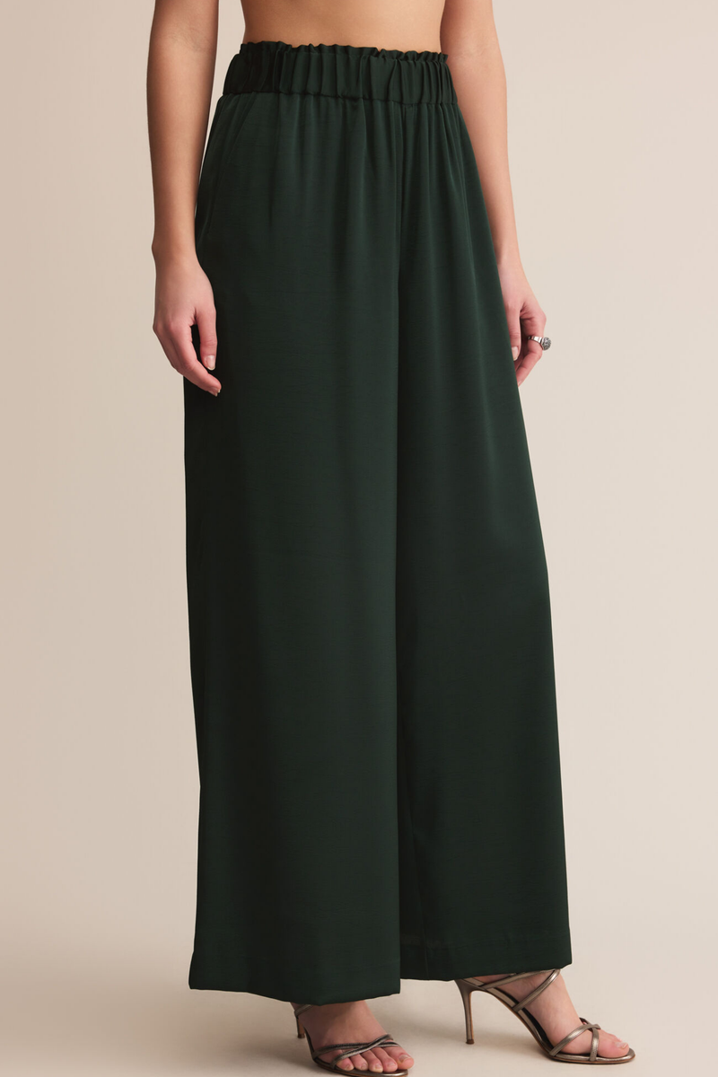 Isolde Garland Green Satin Pant