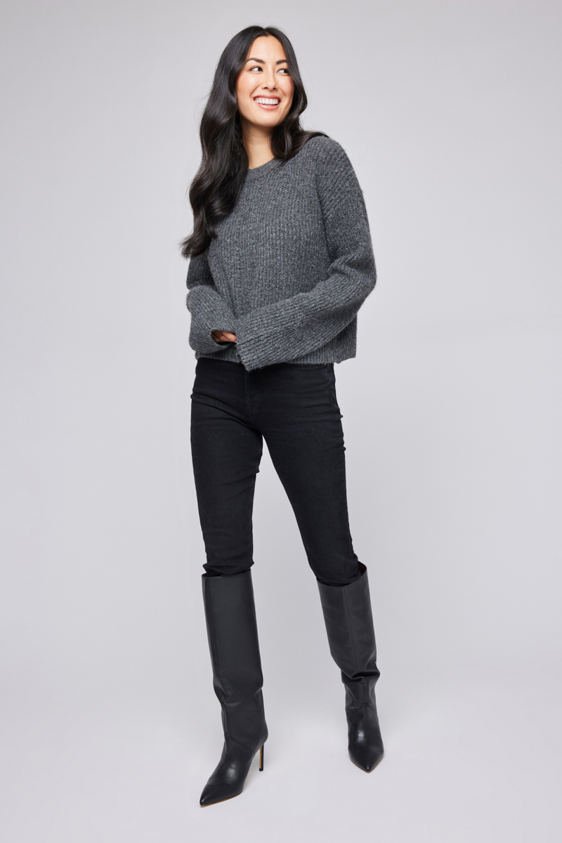 Taylyn Heather Charcoal Sweater